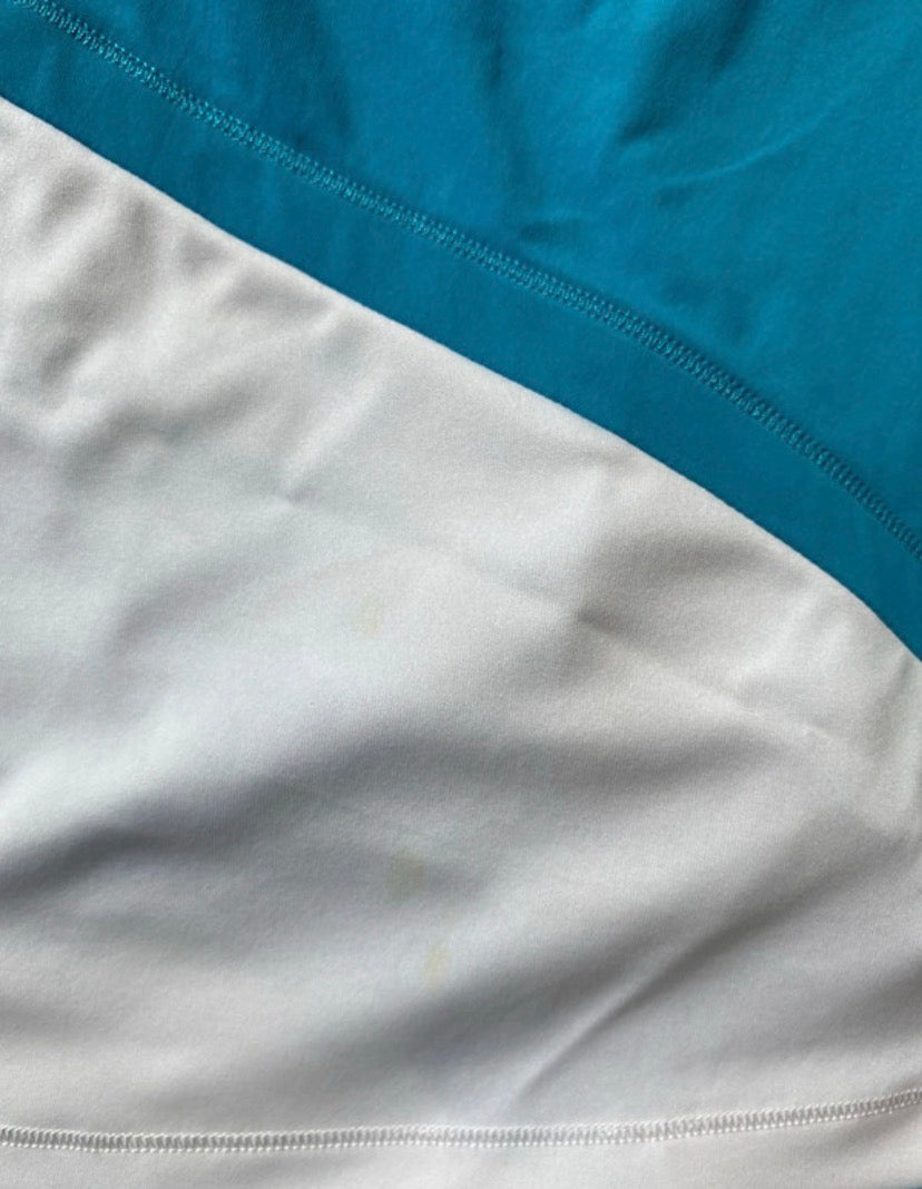 ADIDAS Girls Tennis Skort and Vest Set Blue White Age 13-14