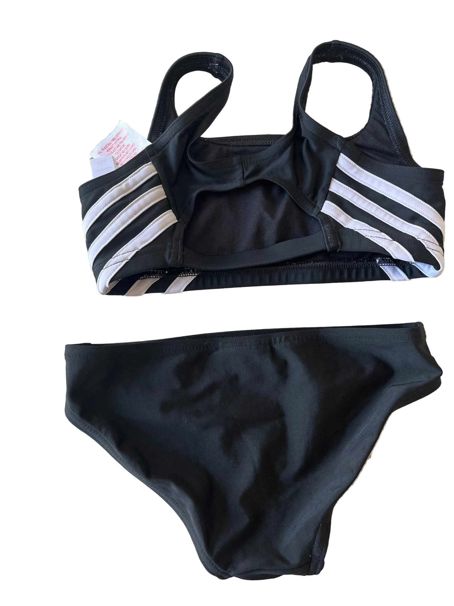 ADIDAS Girls Black Bikini Age 7-8