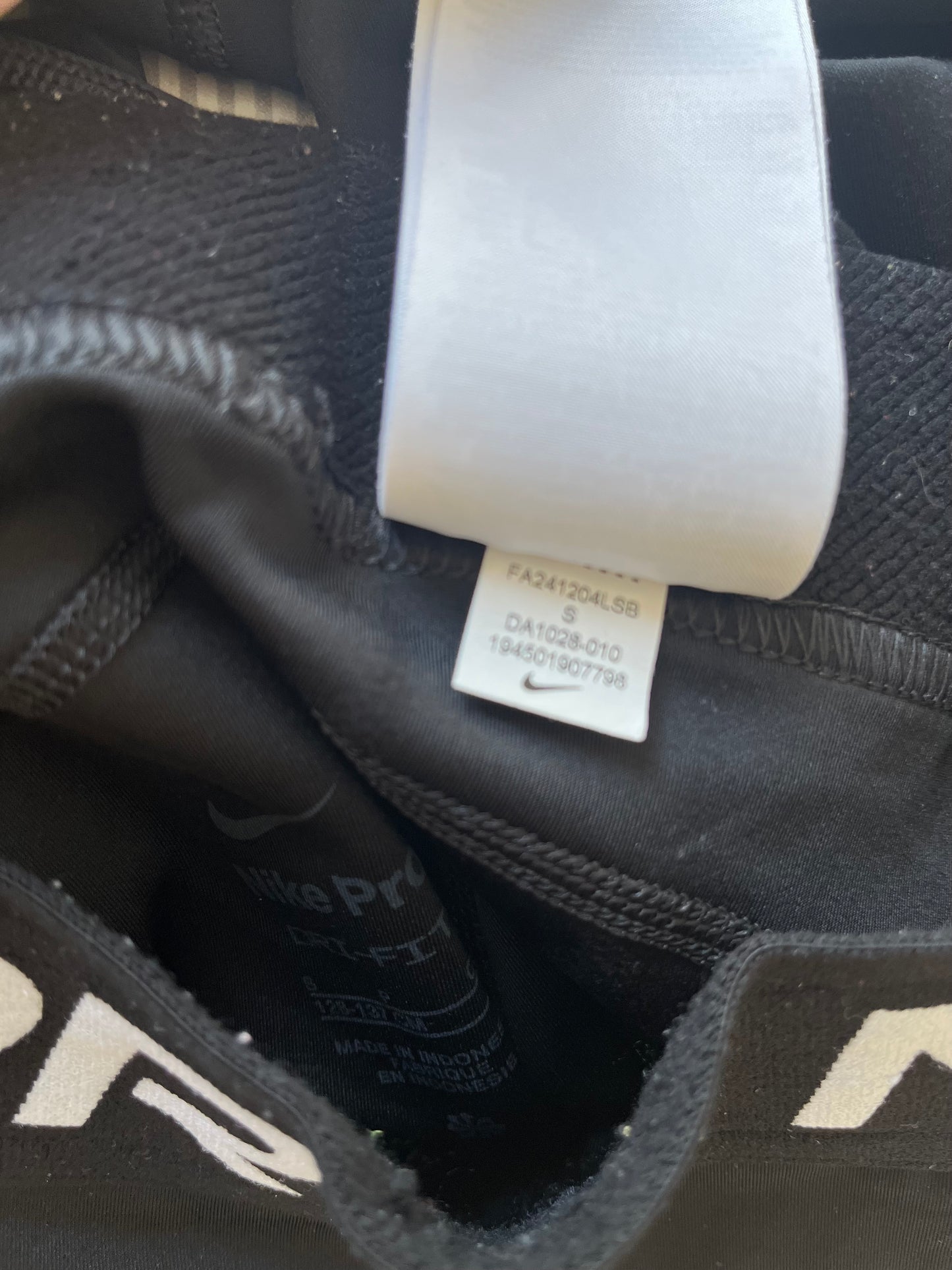NIKE PRO Dri Fit Girls Black Leggings Age 8-10