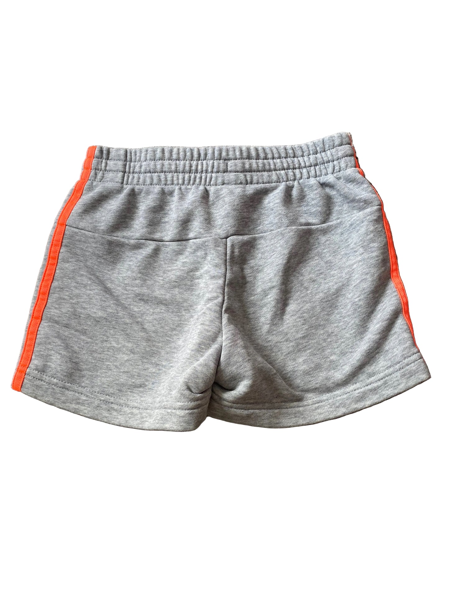 ADIDAS Girls Grey and Orange Shorts Age 9-10