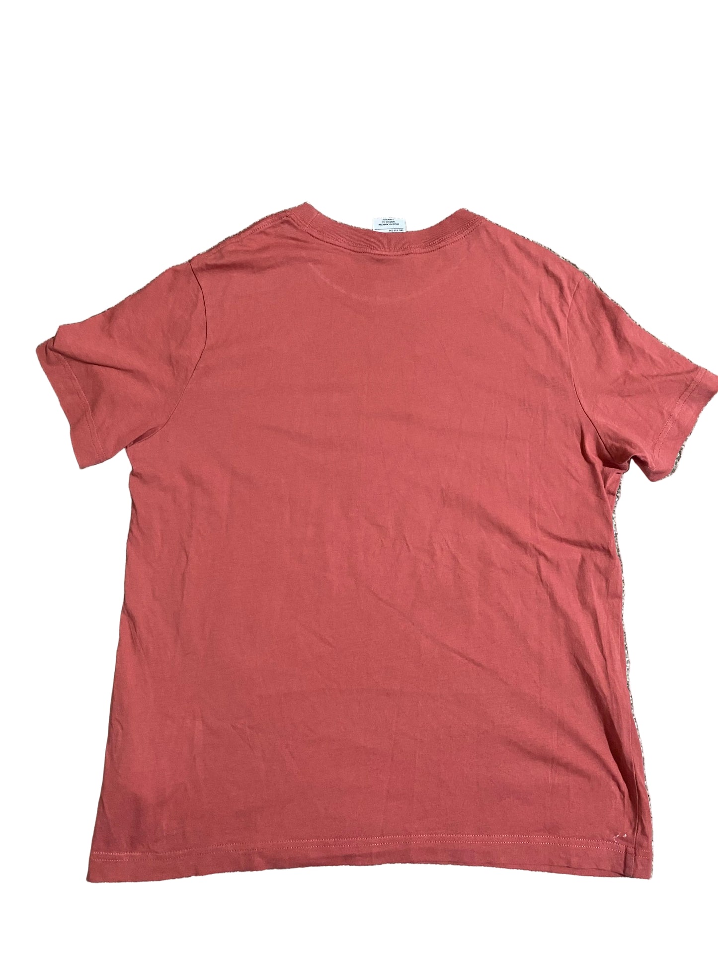 NIKE Girls Print T-shirt Coral Red Age 12-13