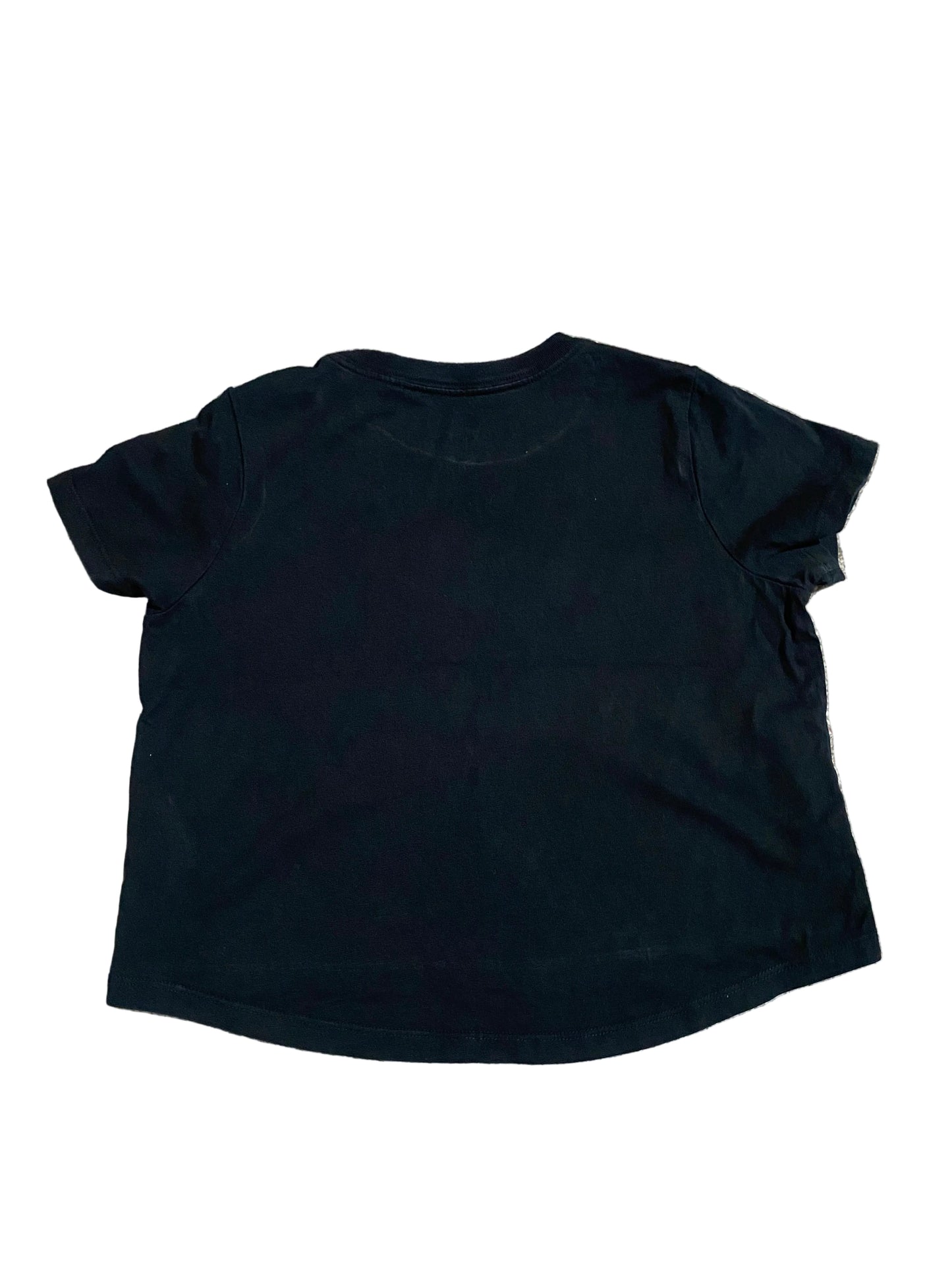 NIKE AIR Girls Black Cropped T-shirt Age 12-13