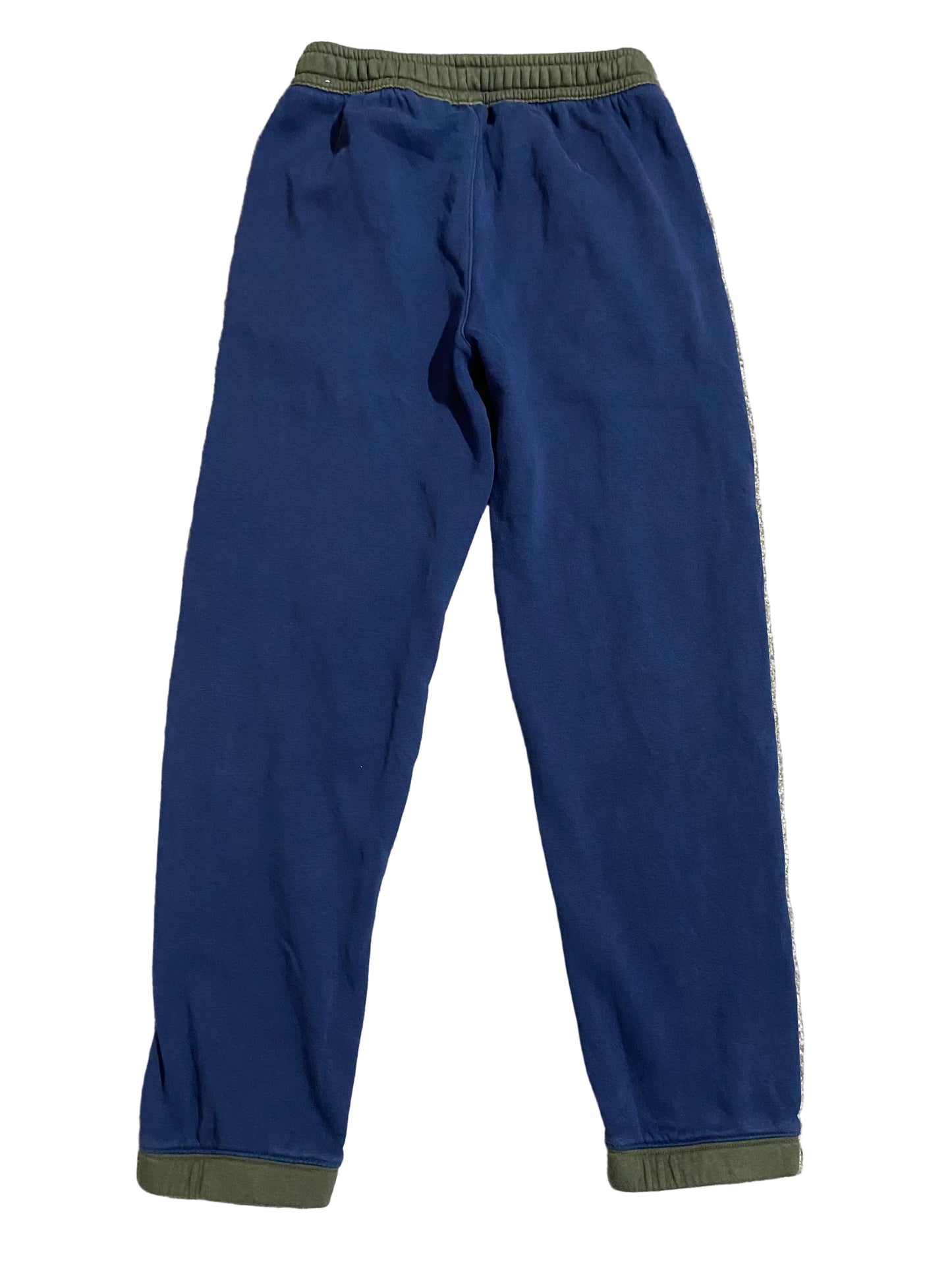 NIKE Boys Khaki Green and Navy Tracksuit Bottoms Age 12-13