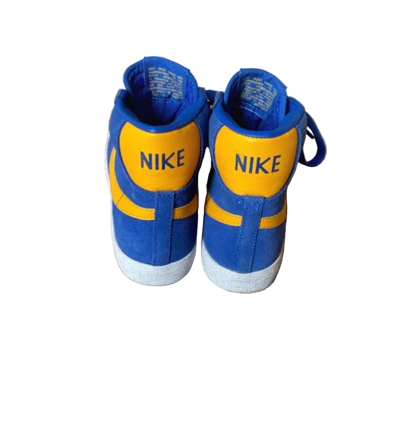 NIKE SB Blazer Mid Shoes Navy Yellow Size 4 Unisex