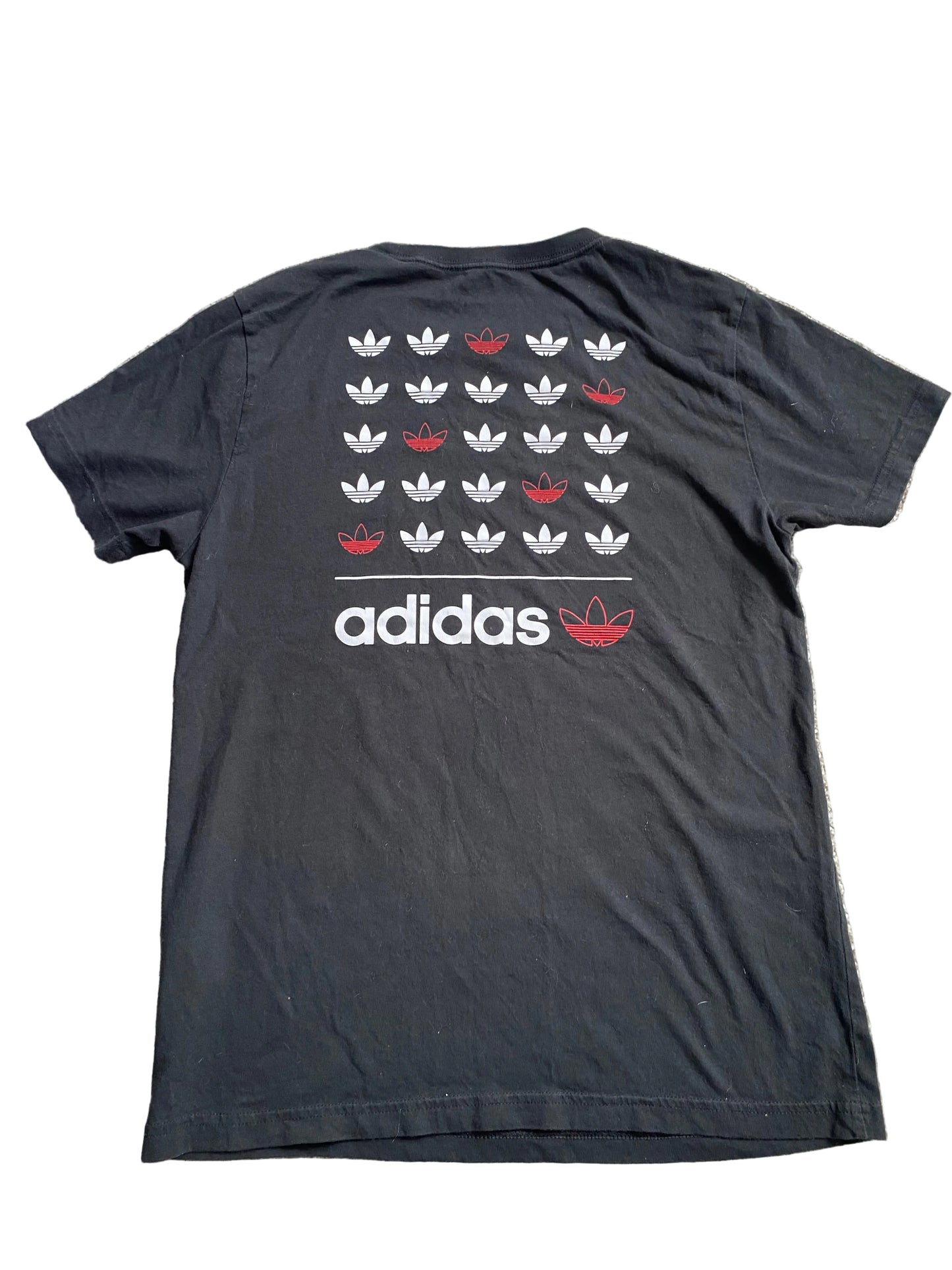 ADIDAS Boys Print Black T-Shirt Age 13-14