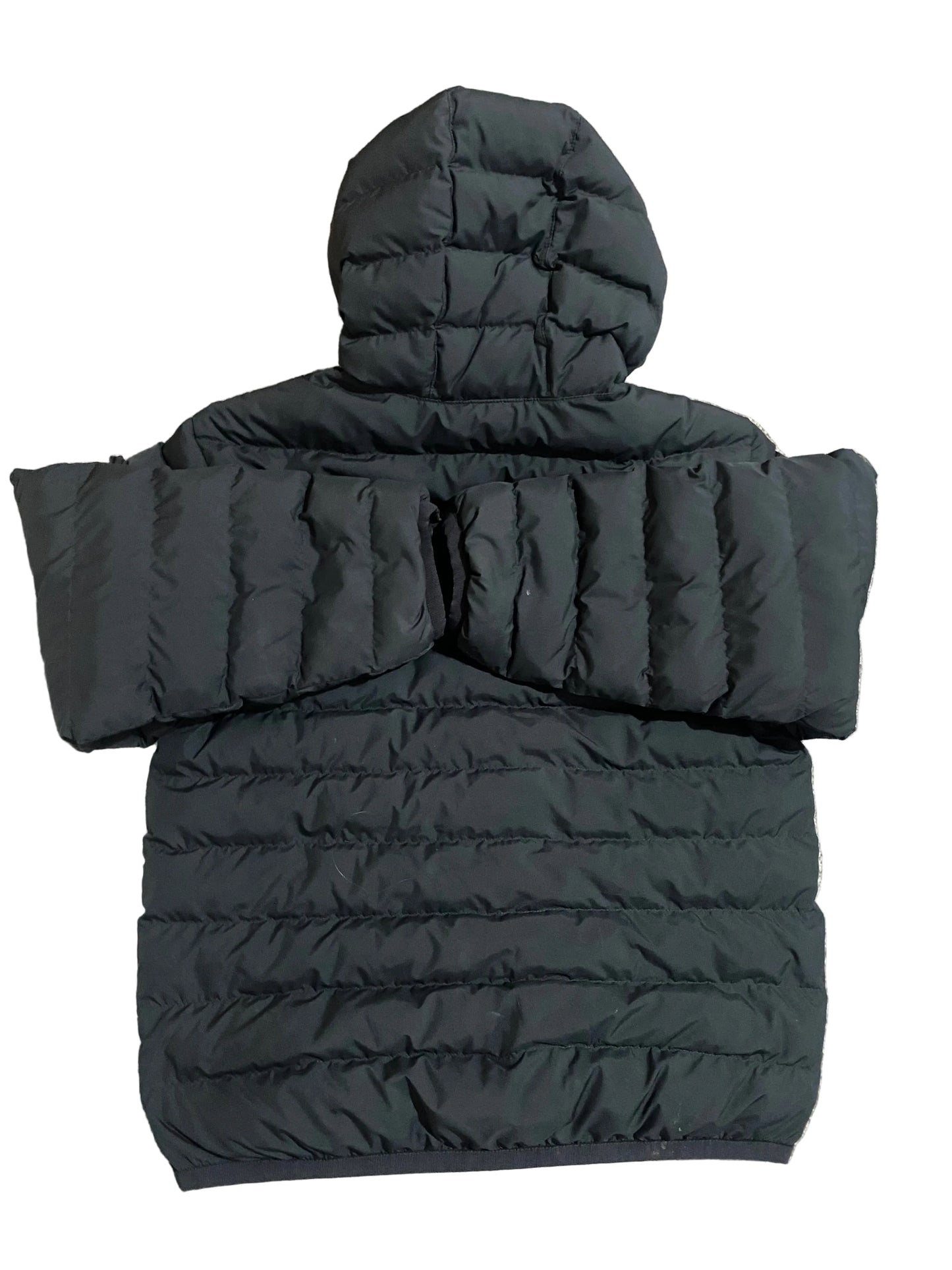 NIKE Girls Black Puffer Jacket with Pink Nike Logo Age 12-13