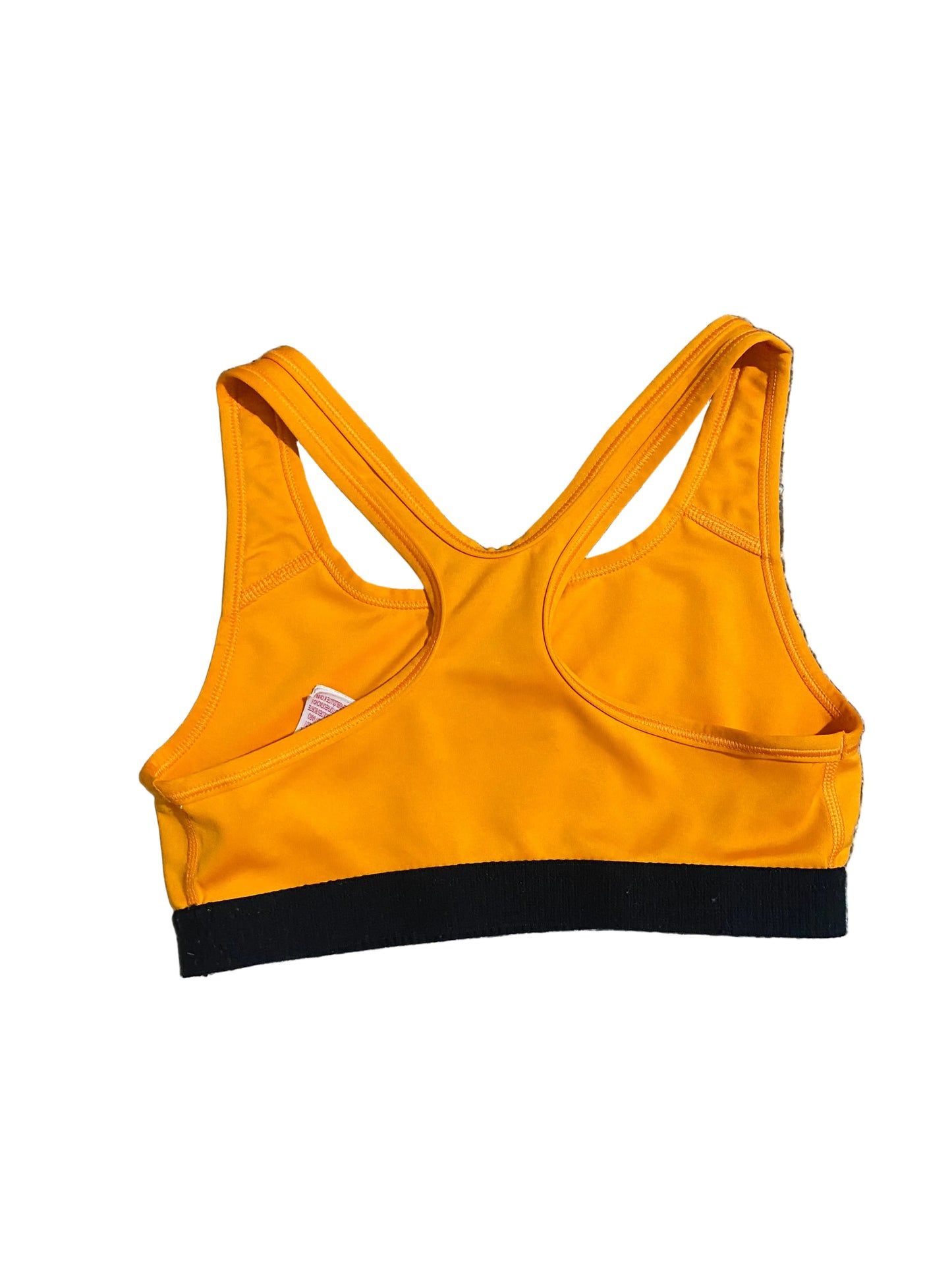 NIKE Dri Fit Girls Sports Bra Orange Age 10-12