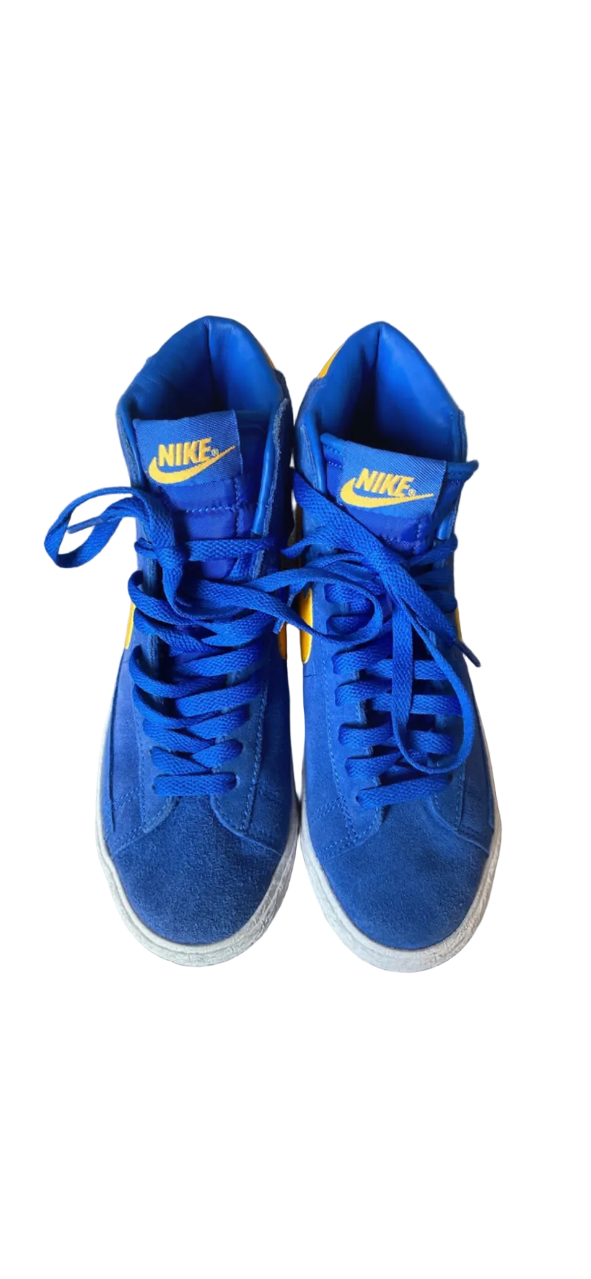 NIKE SB Blazer Mid Shoes Navy Yellow Size 4 Unisex
