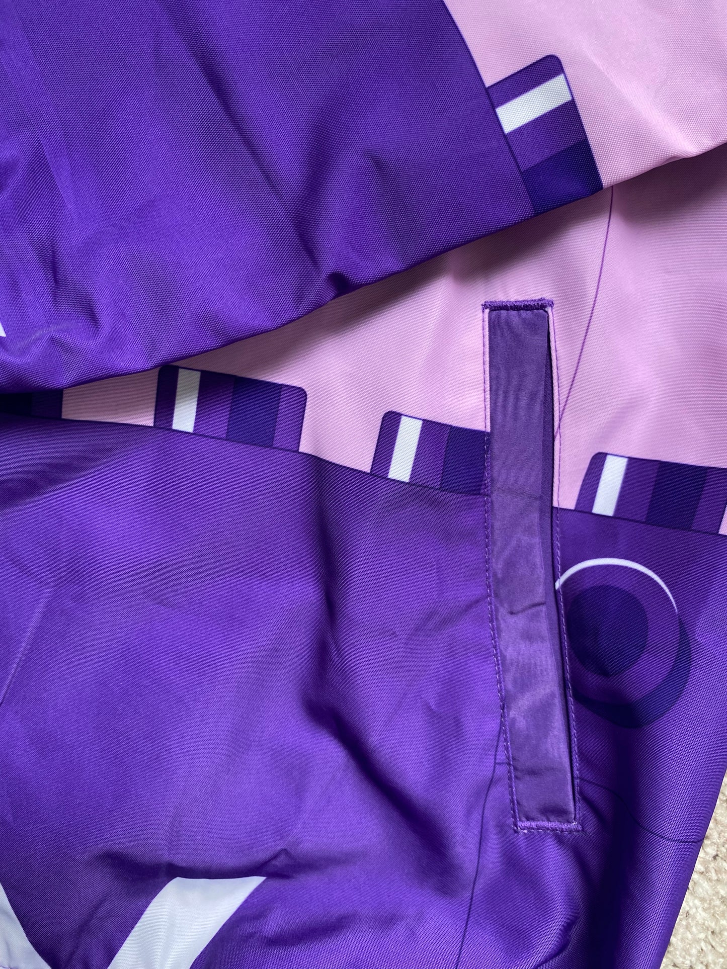 ADIDAS X CLASSIC LEGO Girls Purple Windbreaker Jacket Age 11-12