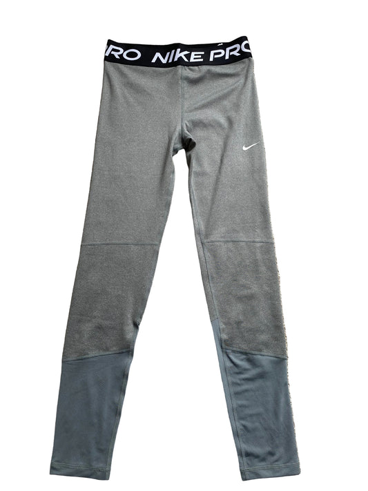 NIKE Pro Dri Fit Girls Grey Leggings Age 13-15