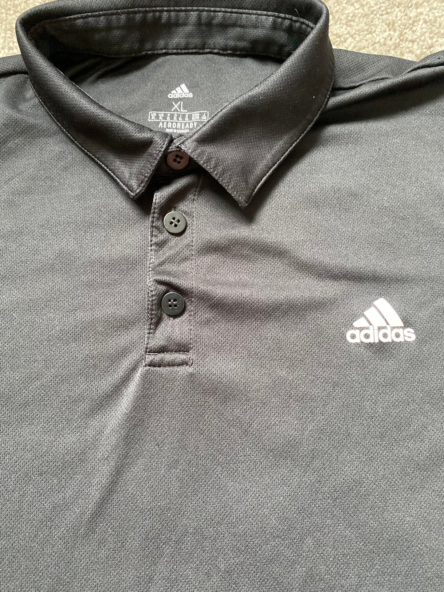 ADIDAS Mens Areoready Black Activewear T-shirt Size XL