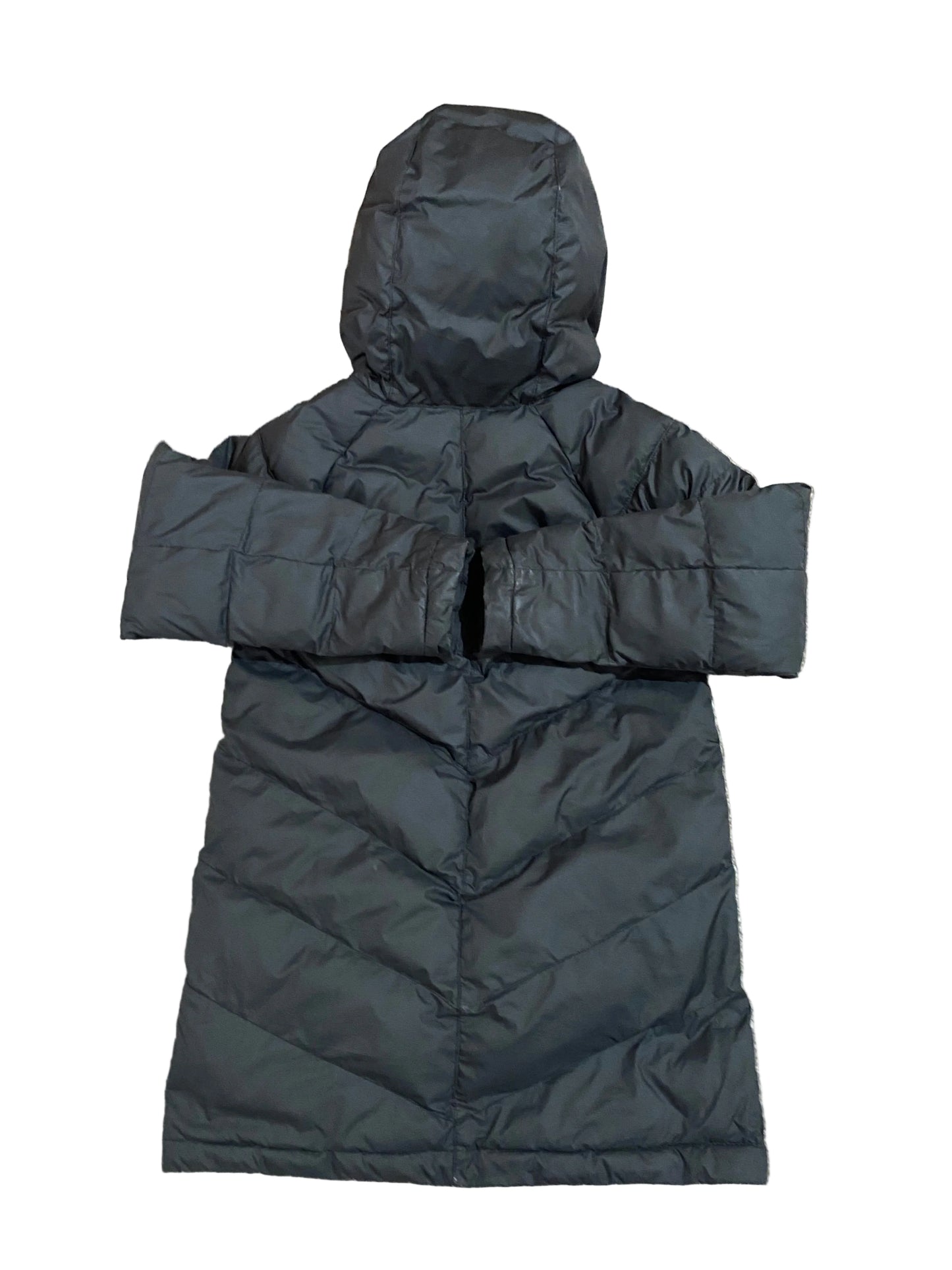 NIKE Girls Black Long Puffer Jacket Age 7-8