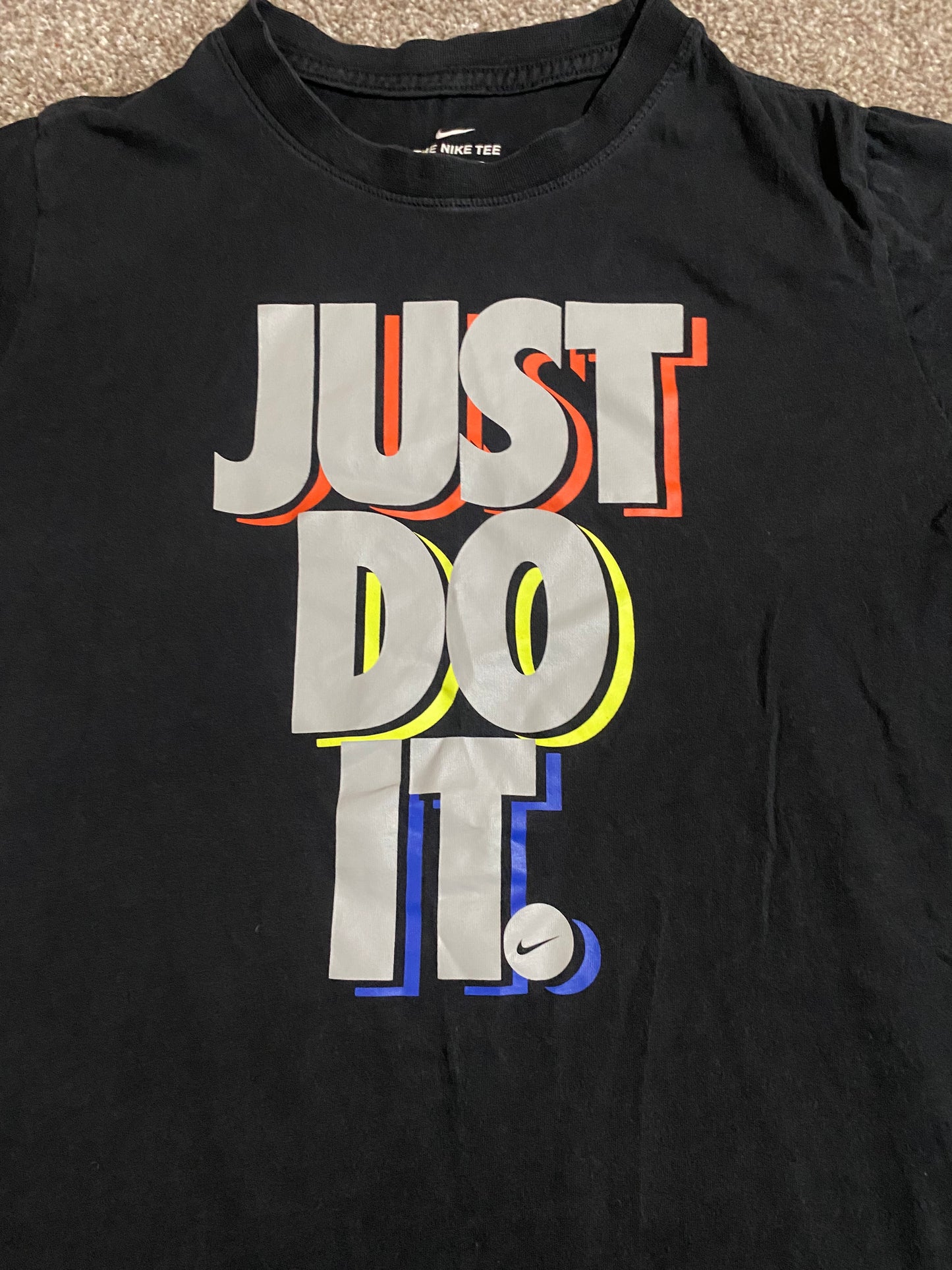 NIKE Boys ‘Just Do It’ Black T-shirt Age 13-15