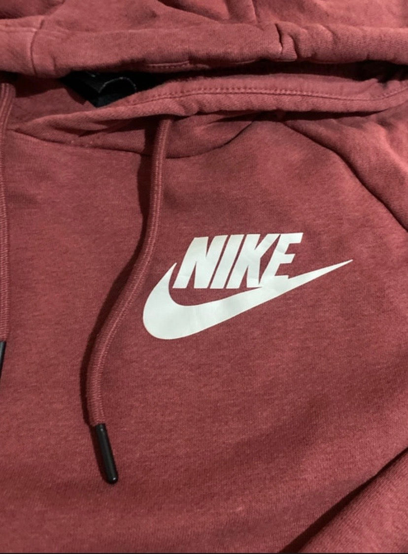 NIKE Women’s Burgundy Hoodie Size 16-18