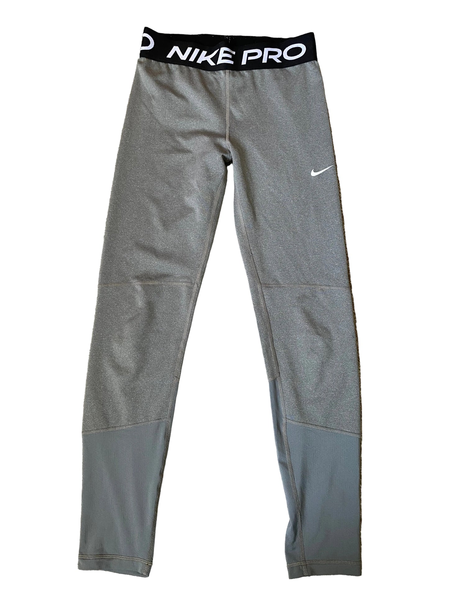 NIKE Pro Dri Fit Girls Grey Leggings Age 12-13