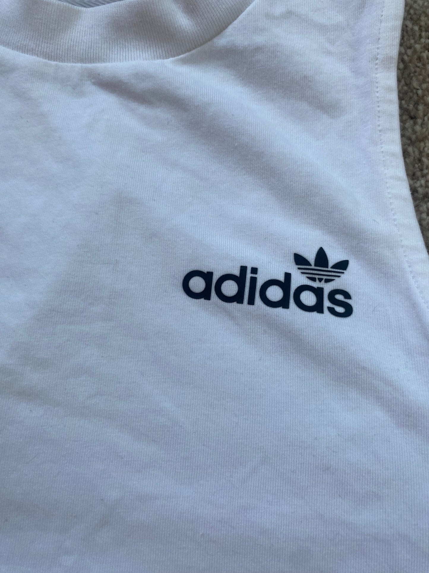 ADIDAS Women’s White Cropped T-shirt 10