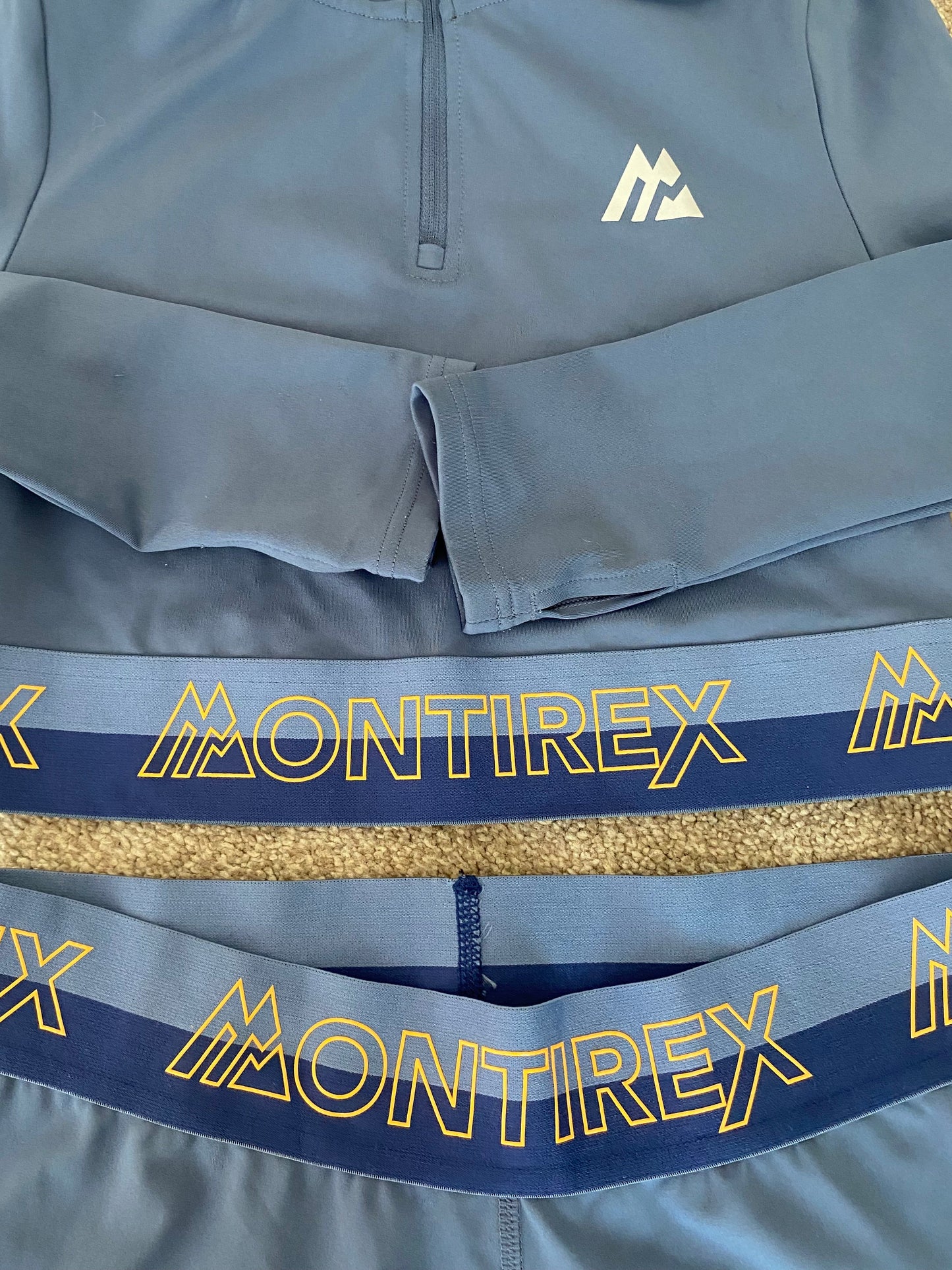 MONTIREX Women’s Leggings and Top Set Blue Size 8-10