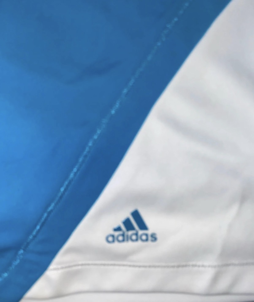ADIDAS Girls Tennis Skort and Vest Set Blue White Age 13-14