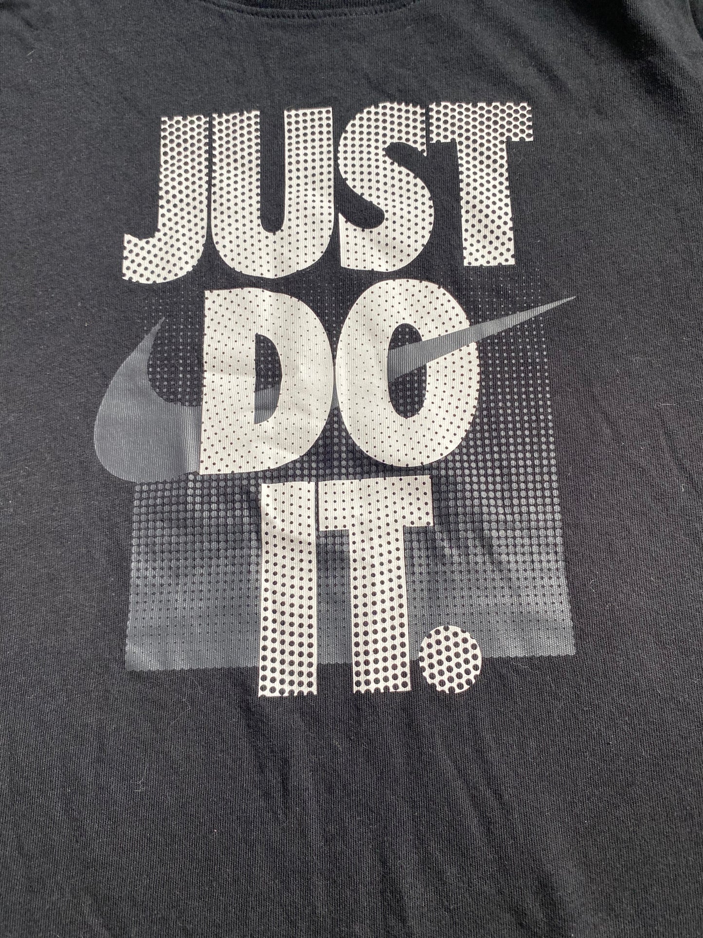 NIKE Boys Black (Just Do It) Black T-Shirt Age 8-10