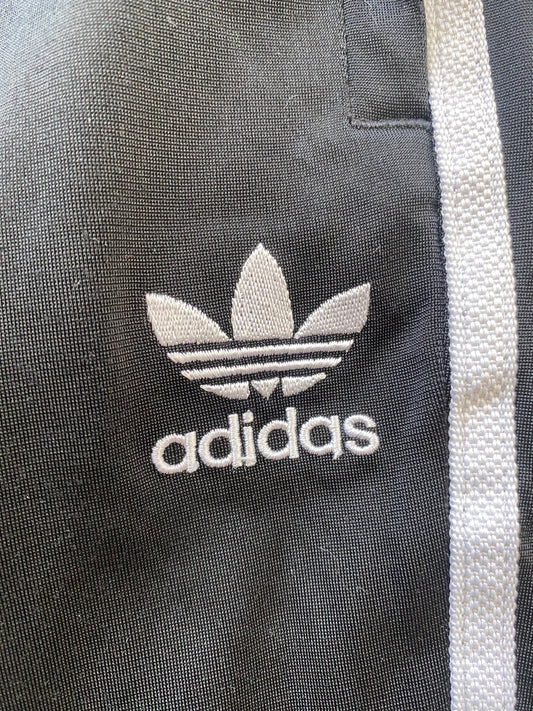 ADIDAS Boys Black Tracksuit Bottoms Age 13-14