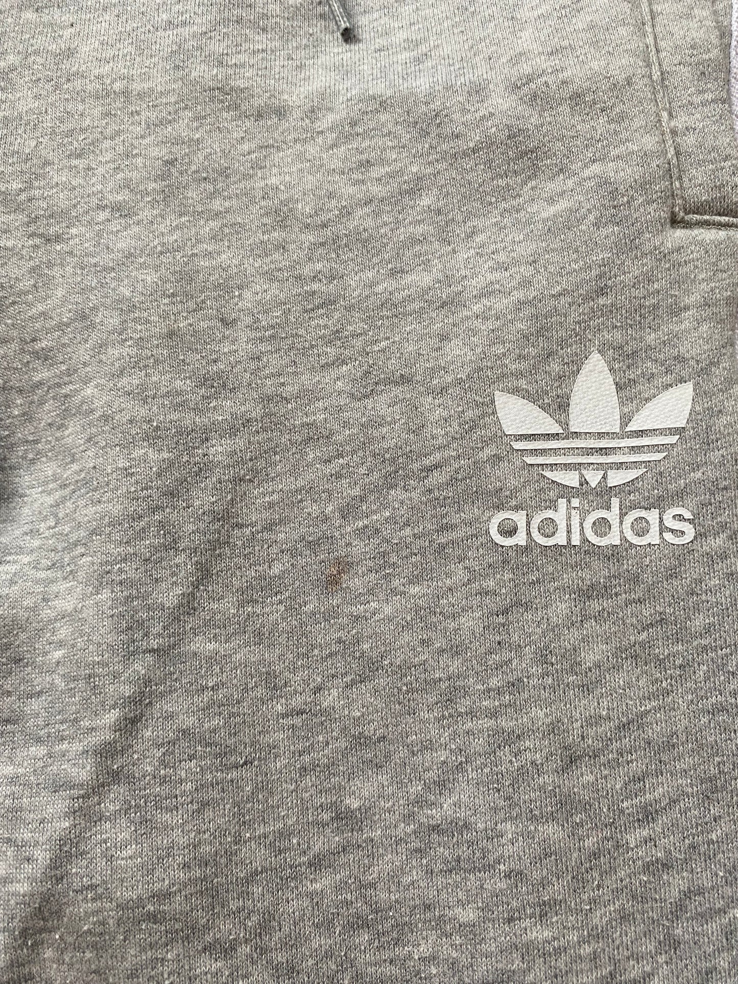 ADIDAS Girls Grey Tracksuit Bottoms Age 9-10