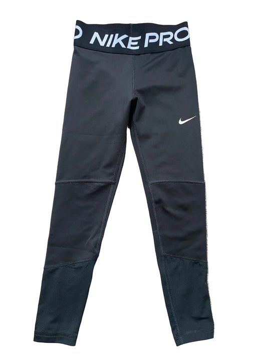 NIKE PRO Dri Fit Girls Black Leggings Age 7-8