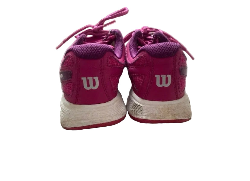 WILSON Girls Pink Tennis Trainers Size 4