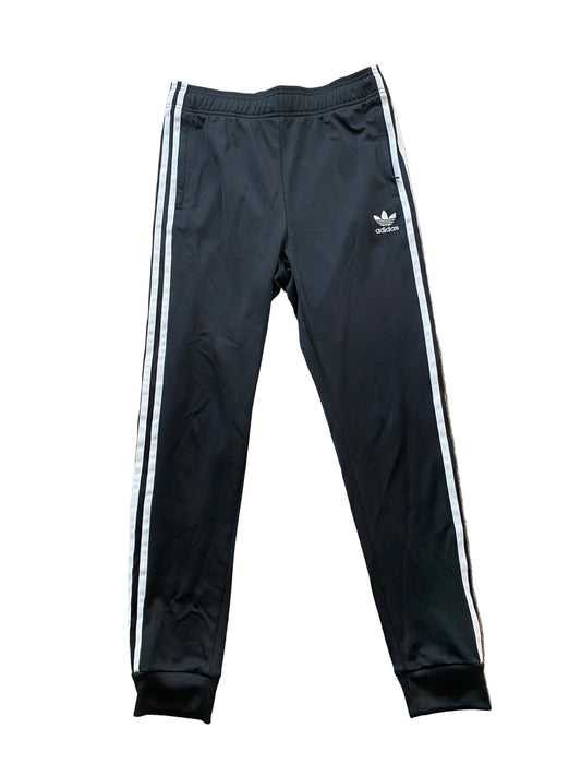ADIDAS Boys Black Tracksuit Bottoms Age 13-14