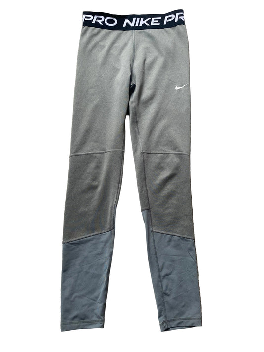 NIKE Pro Dri Fit Girls Grey Leggings Age 13-15