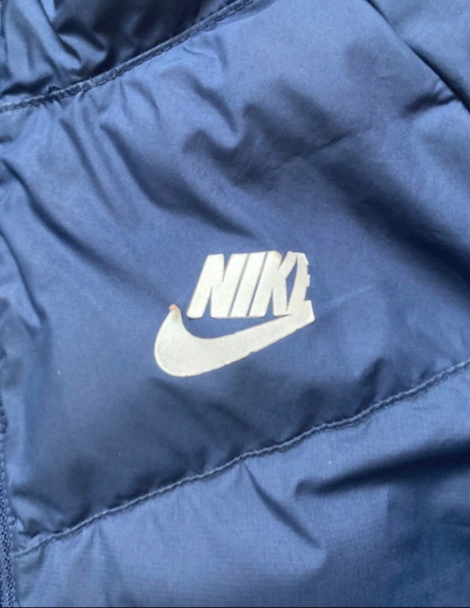 NIKE Boys Navy Puffer Jacket Age 10-12