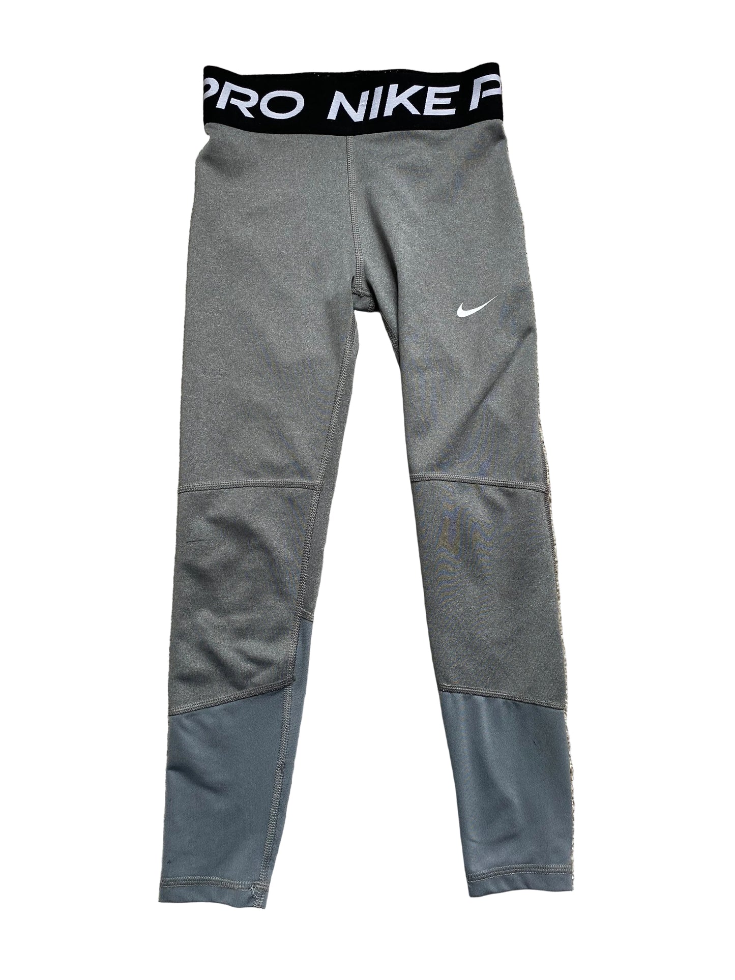 NIKE PRO Dri Fit Girls Leggings Grey Age 8-10