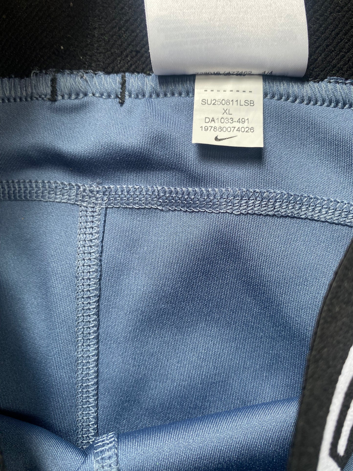 NIKE PRO Dri Fit Girls Dark Grey/Blue Shorts Age 13-15