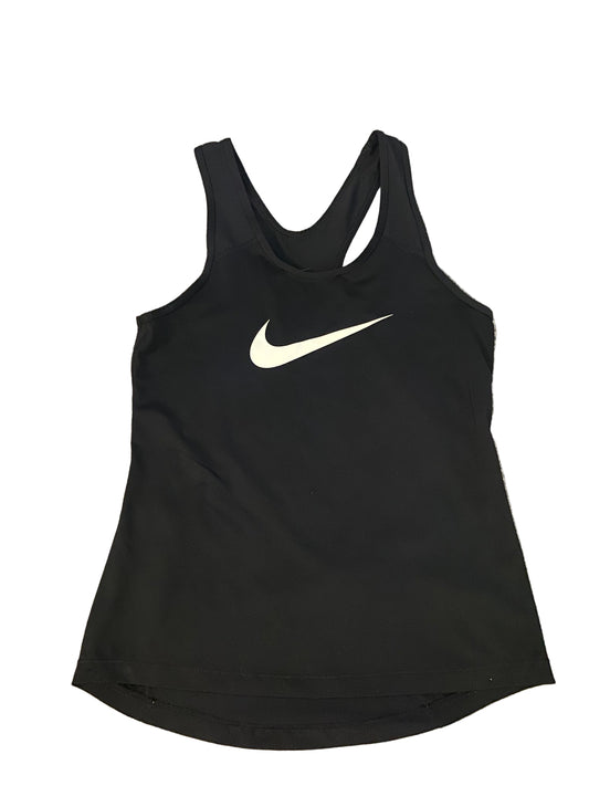 NIKE Girls Dri Fit Black Tank Top Age 10-12