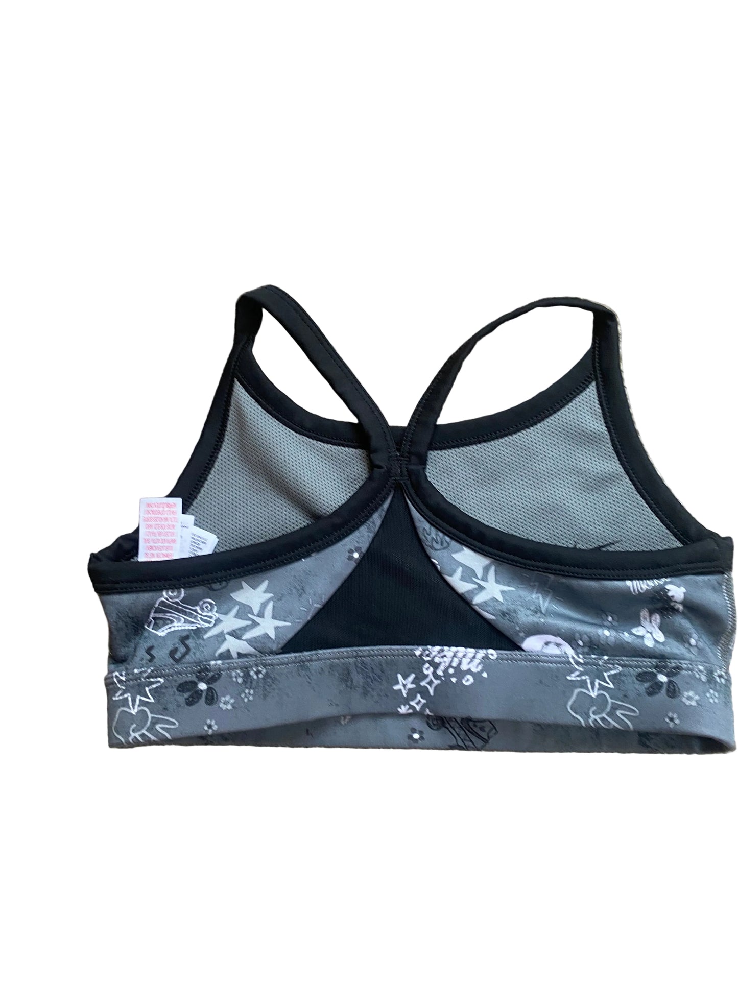 NIKE Girls Grey Sports Bra Age 10-12