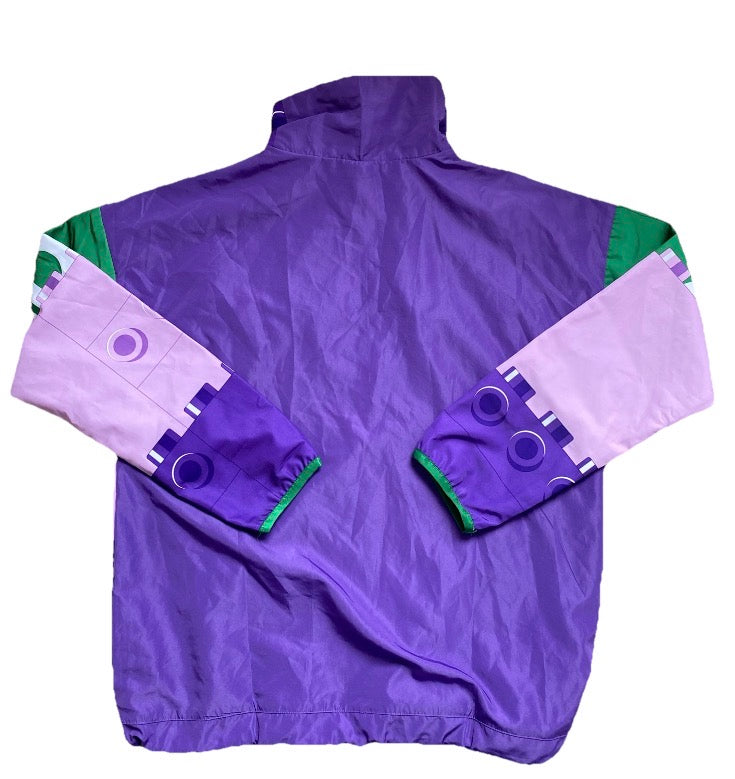 ADIDAS X CLASSIC LEGO Girls Purple Windbreaker Jacket Age 11-12