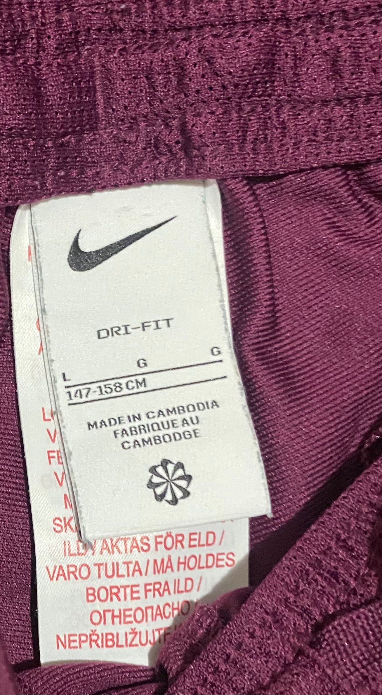 NIKE Girls Purple Tracksuit Age 12-13