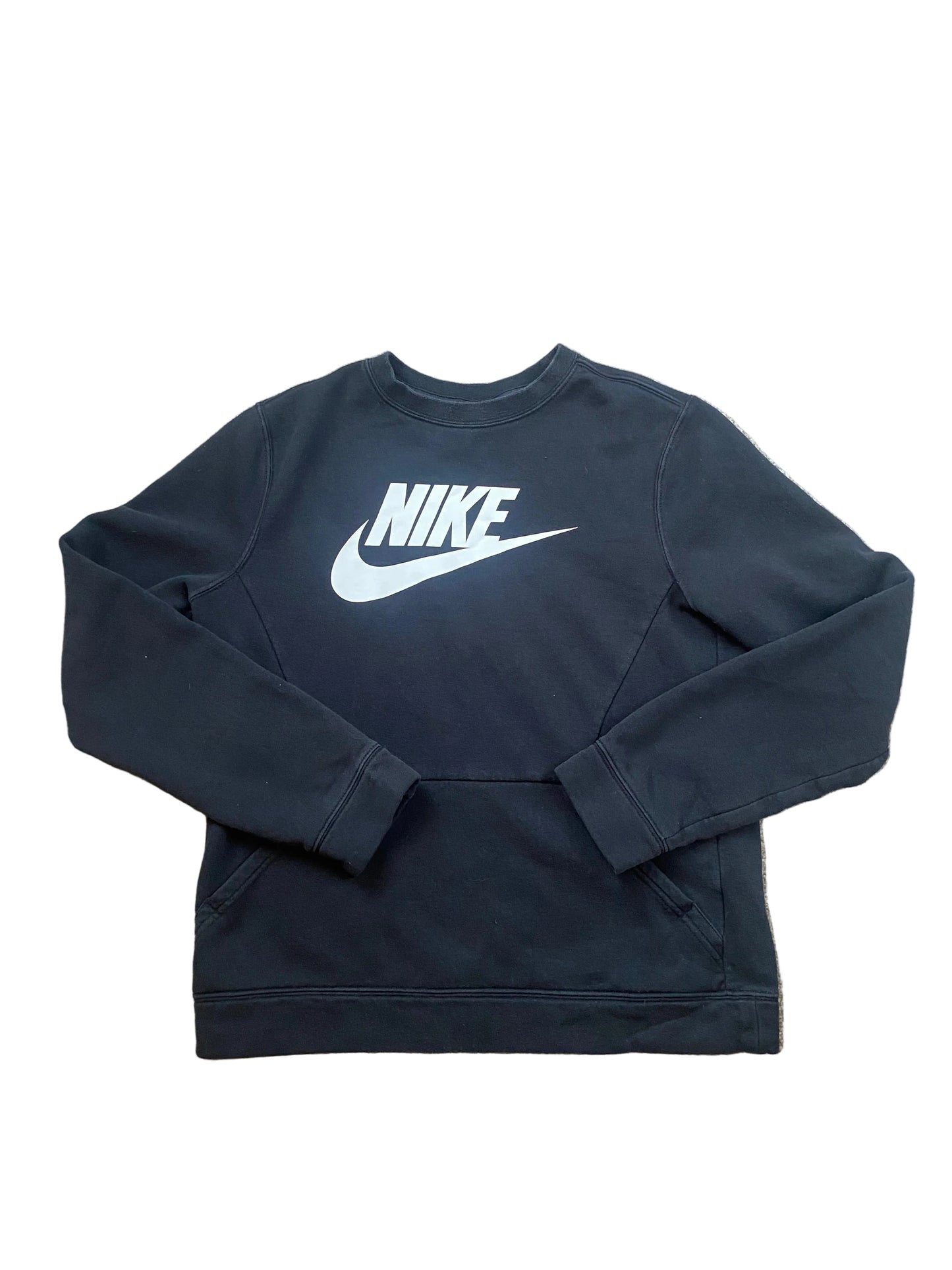 NIKE Boys Black Sweatshirt with Thumb Holes Age 13-15