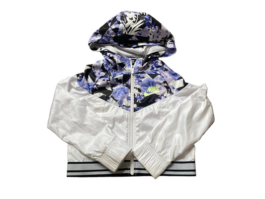NIKE Girls White Lightweight Jacket Age 8-10