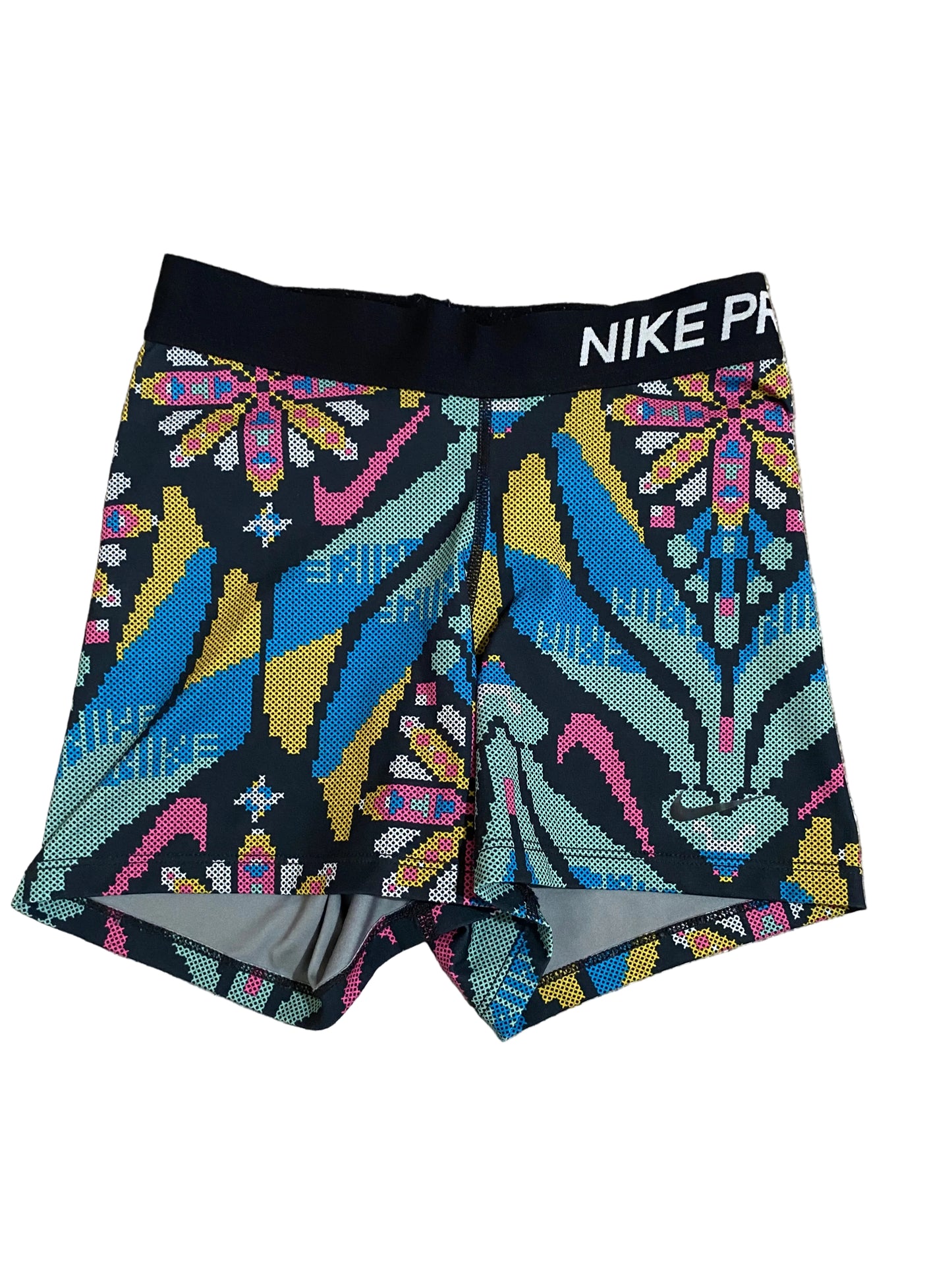 NIKE PRO Dri Fit Womens Multicoloured Shorts Size XS
