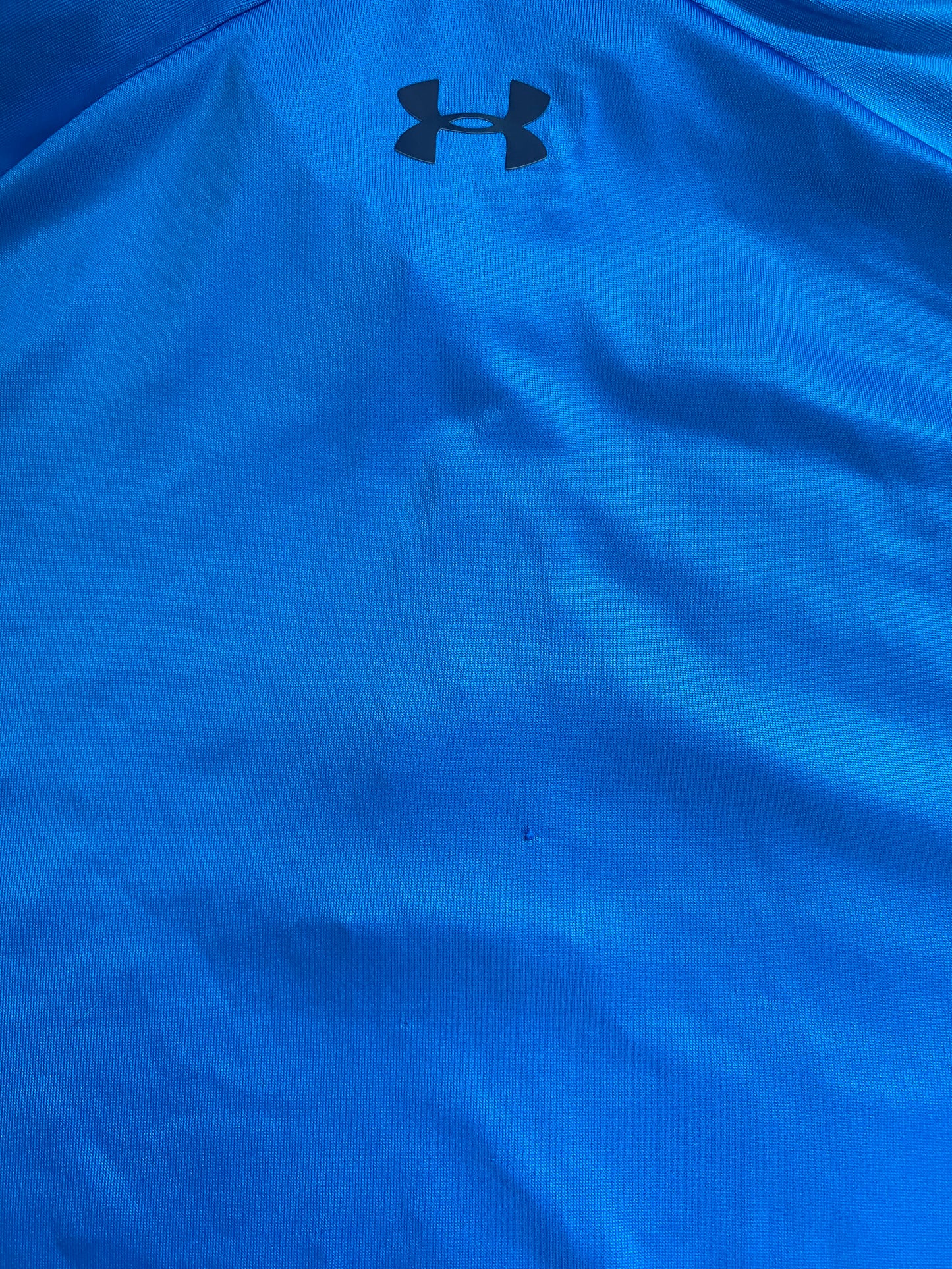 UNDER ARMOUR Mens Loose Fit Golf Polo Shirt Light Blue Size Small