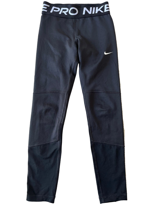 NIKE PRO Dri Fit Girls Black Leggings Age 8-10