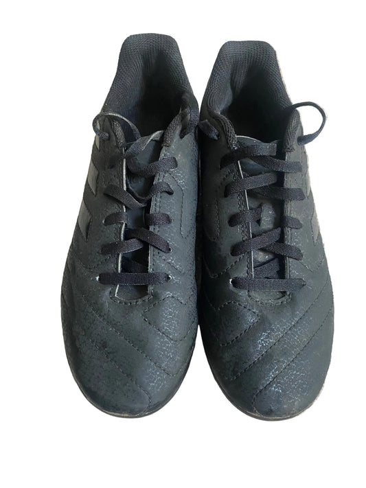 ADIDAS Black Laced Moulded Studs Football Boots Size 3