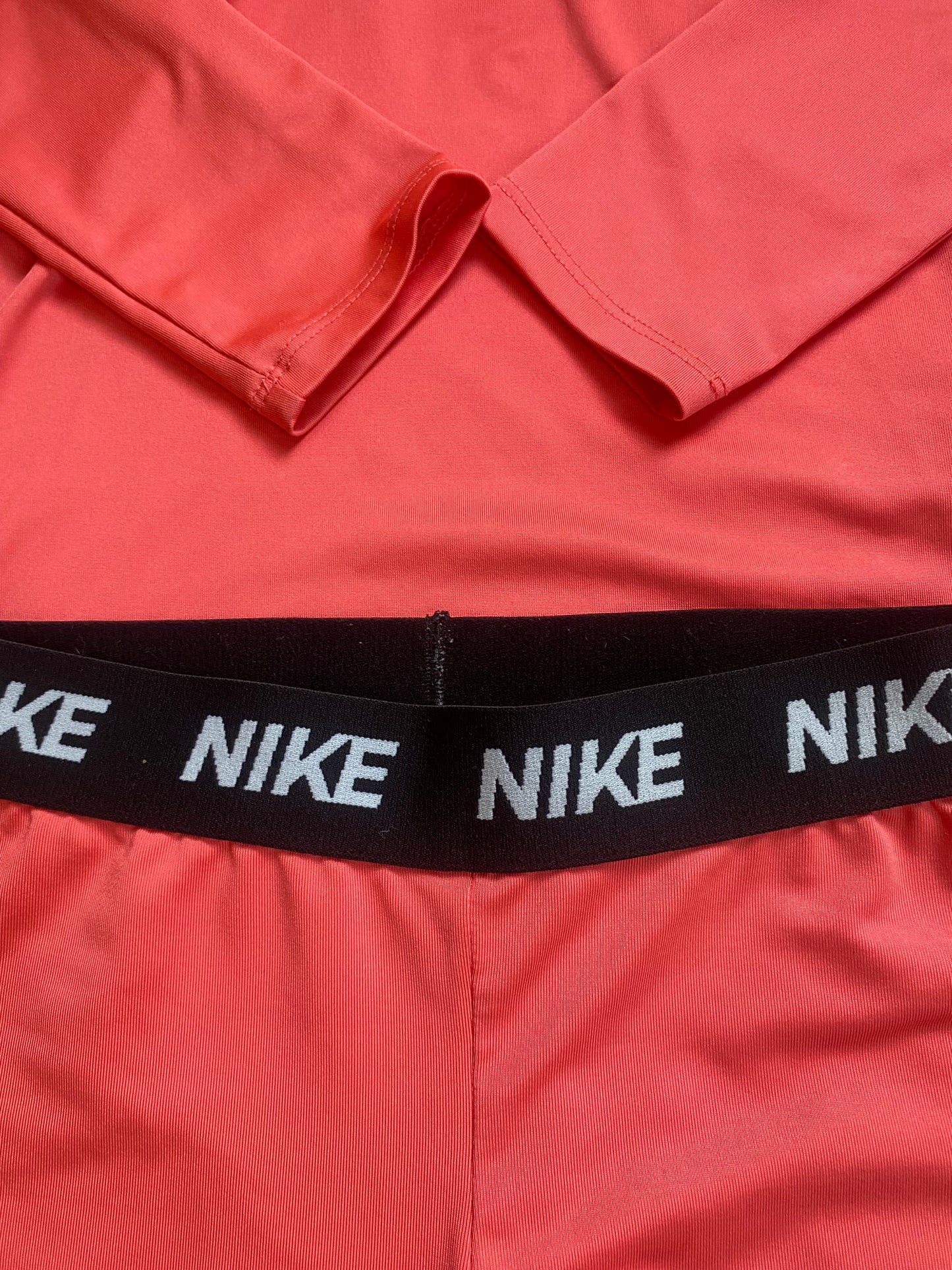 NIKE Girls Pro Dri Fit Shorts and Top Set Pink Age 6-7