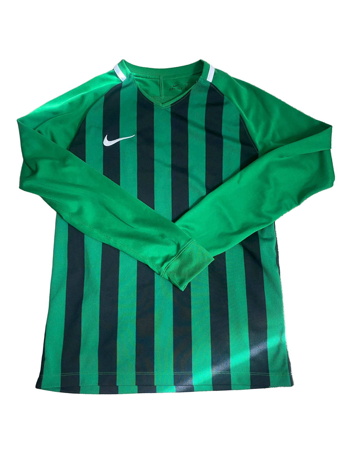NIKE Dri Fit Boys Long Sleeved Green Top Age 12-13