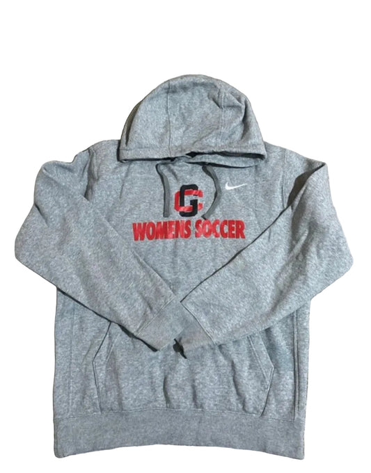 NIKE Women’s Soccer Grey Hoodie Size 8-10