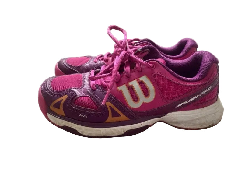 WILSON Girls Pink Tennis Trainers Size 4