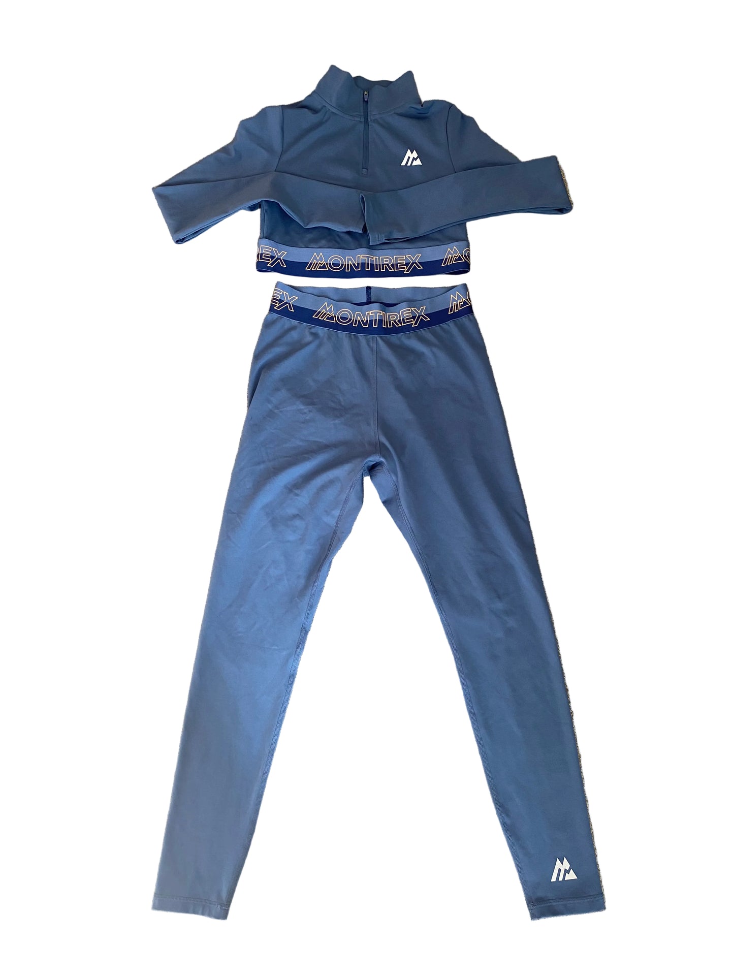 MONTIREX Women’s Leggings and Top Set Blue Size 8-10
