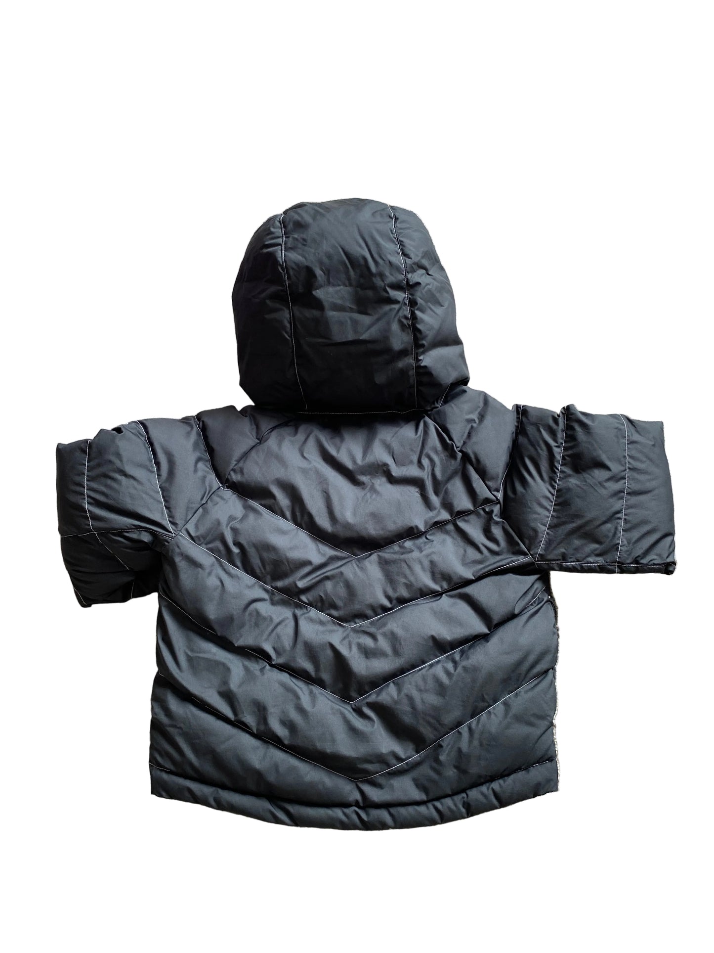 NIKE Girls Cropped Puffer Jacket Black Age 7-8