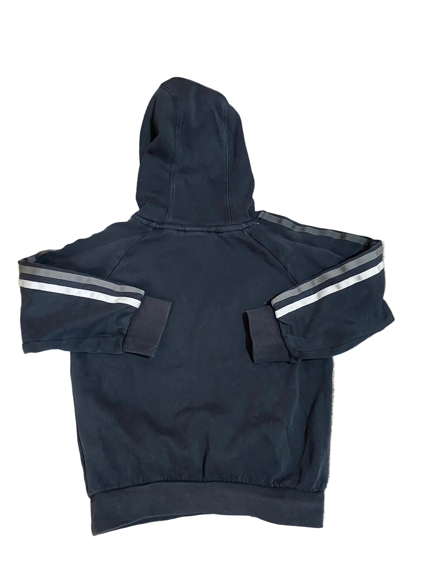 ADIDAS Boys Black Hoodie Age 5-6