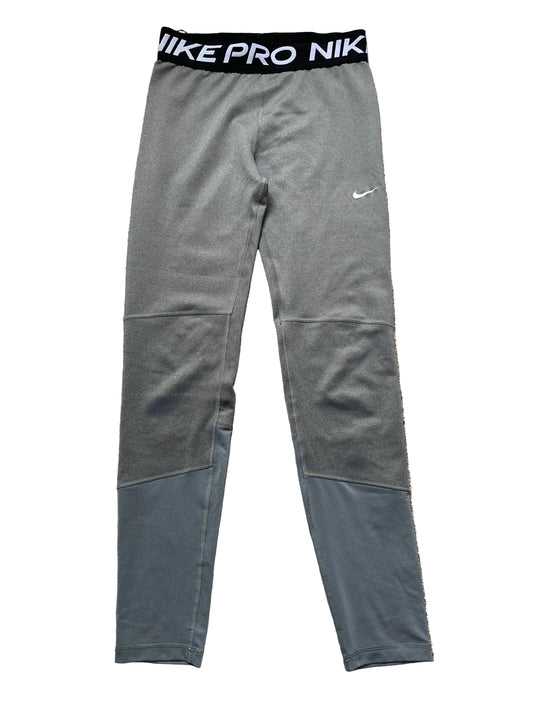 NIKE Pro Dri Fit Girls Grey Leggings Age 13-15
